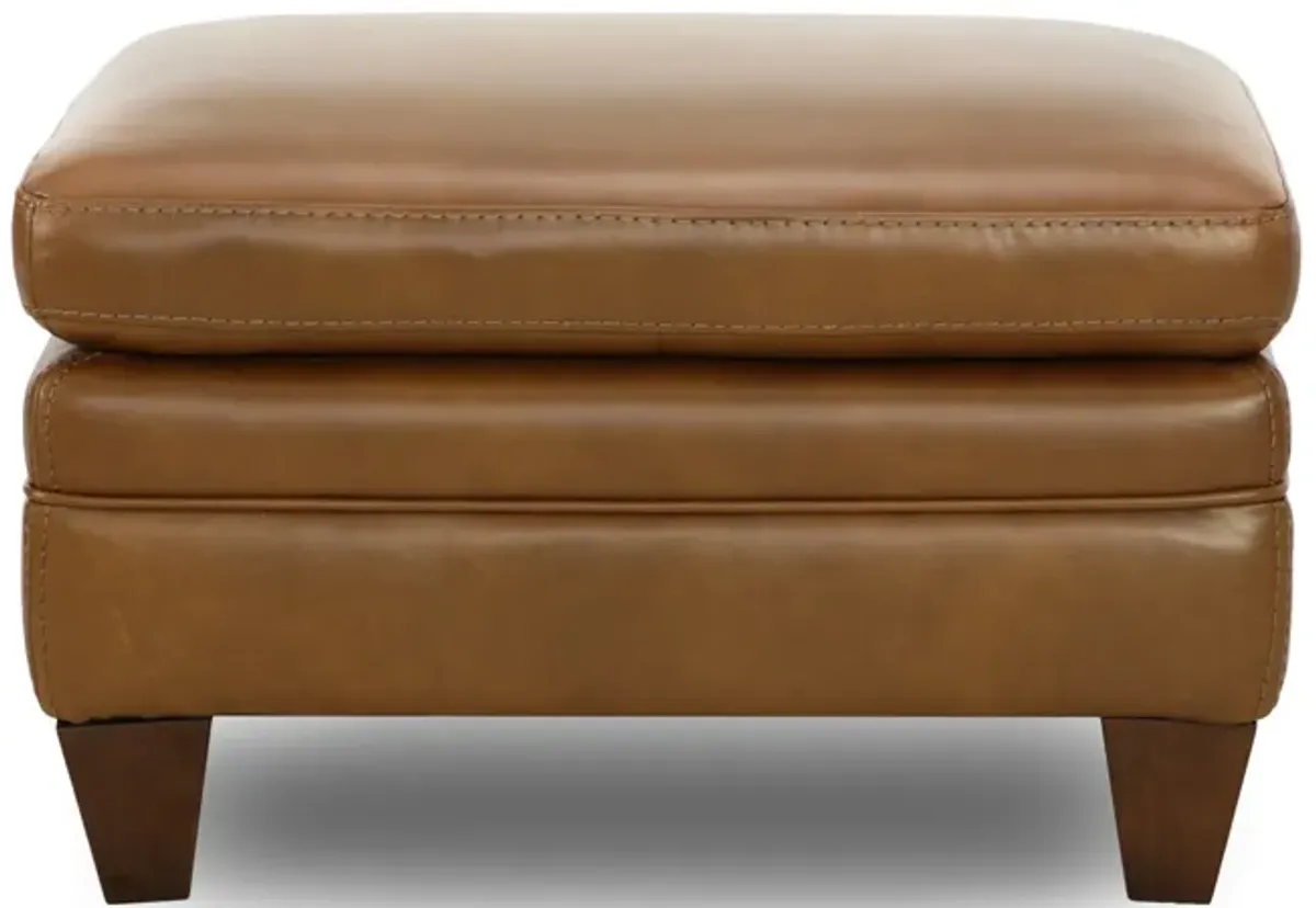 Kenai Leather Ottoman