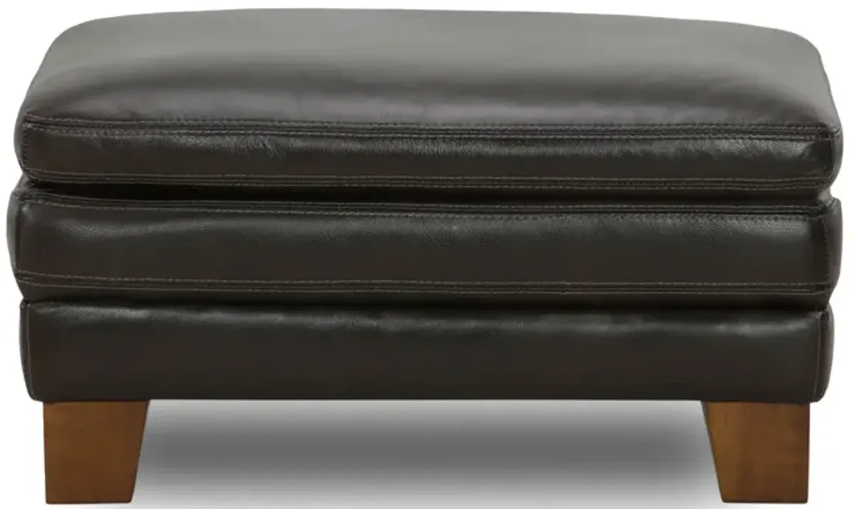 Kodiak Leather Ottoman