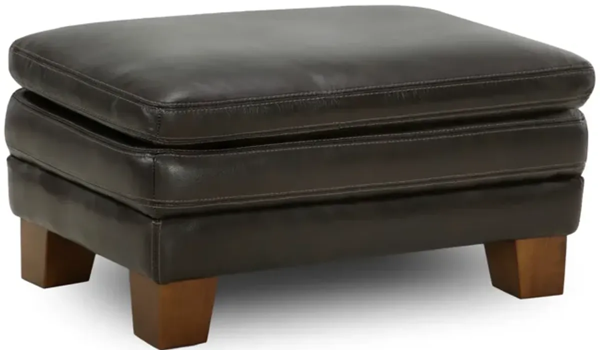 Kodiak Leather Ottoman