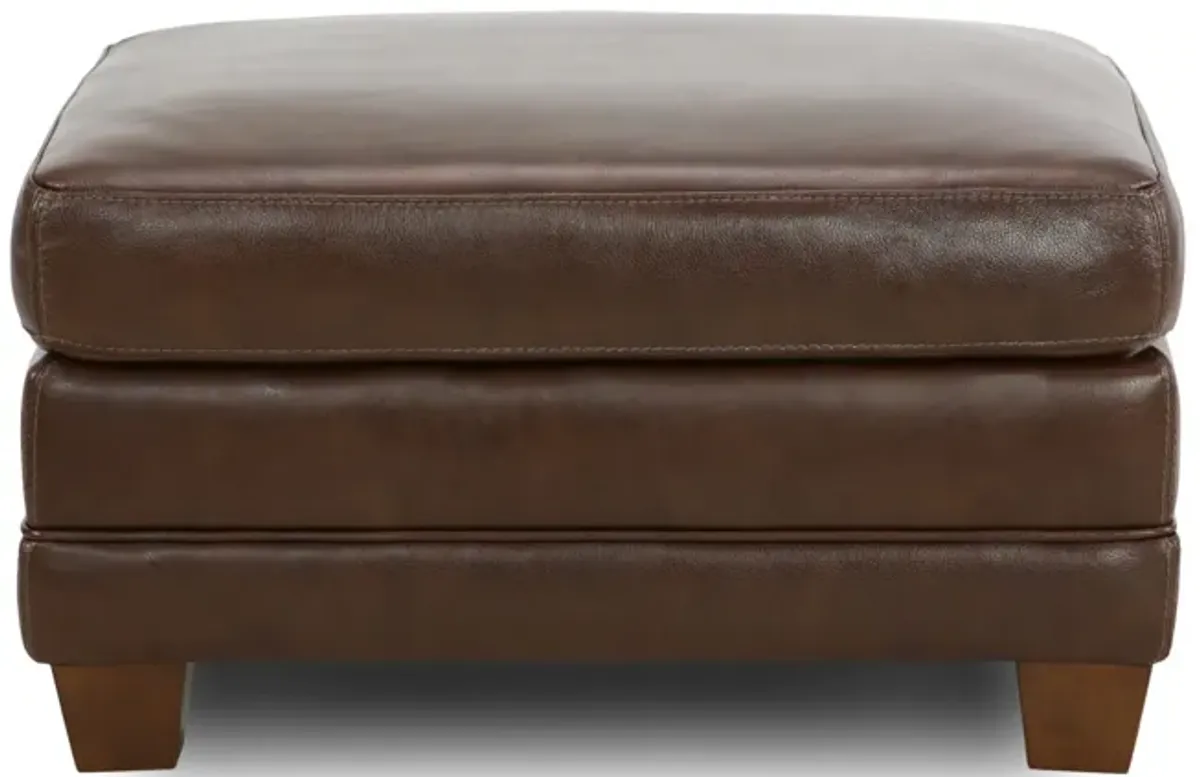 Denali Leather Ottoman