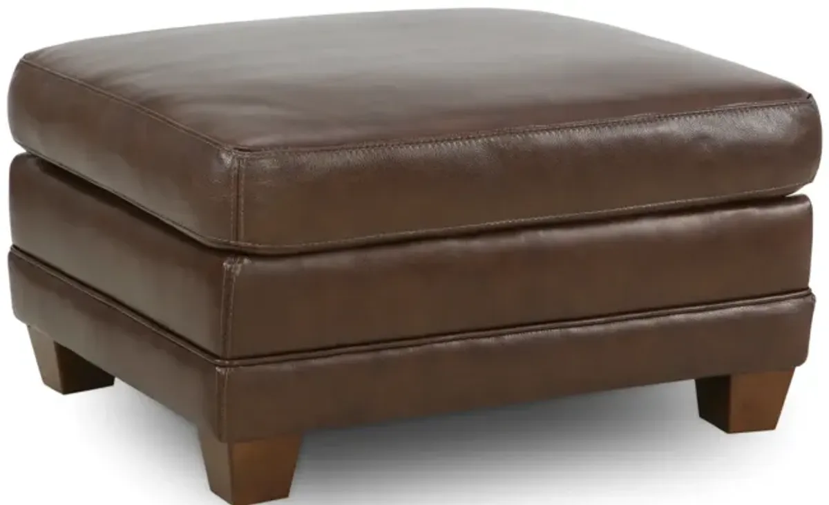 Denali Leather Ottoman