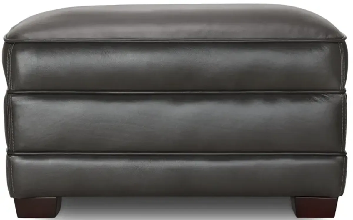 Bristol Leather Ottoman