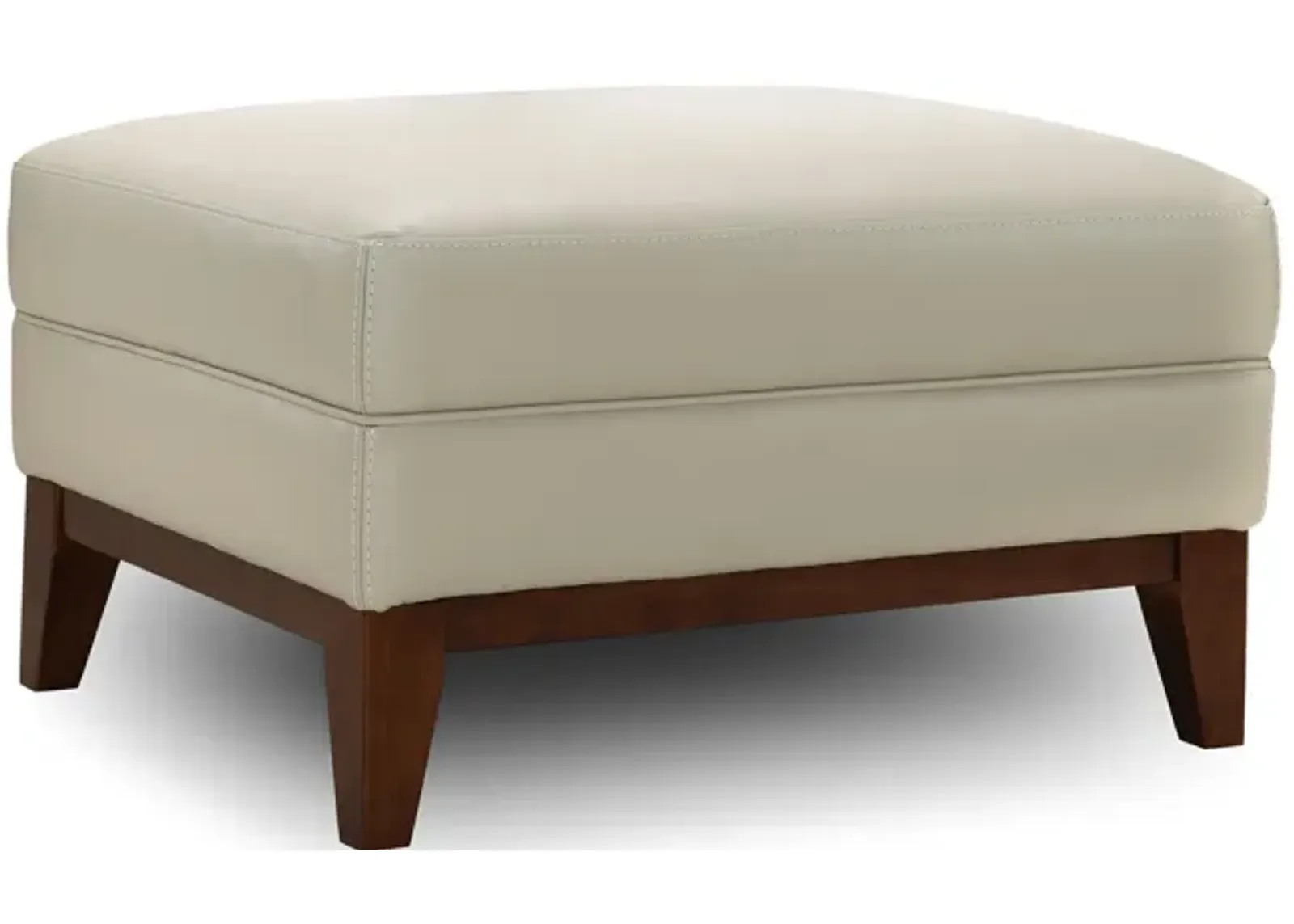 Haines Leather Ottoman