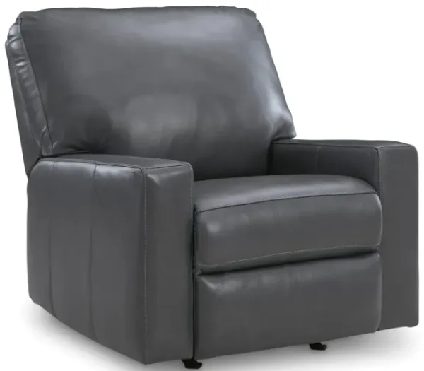 Mulan Leather Rocker Recliner - Admiral