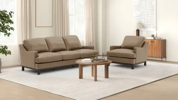 Langley Leather Sofa