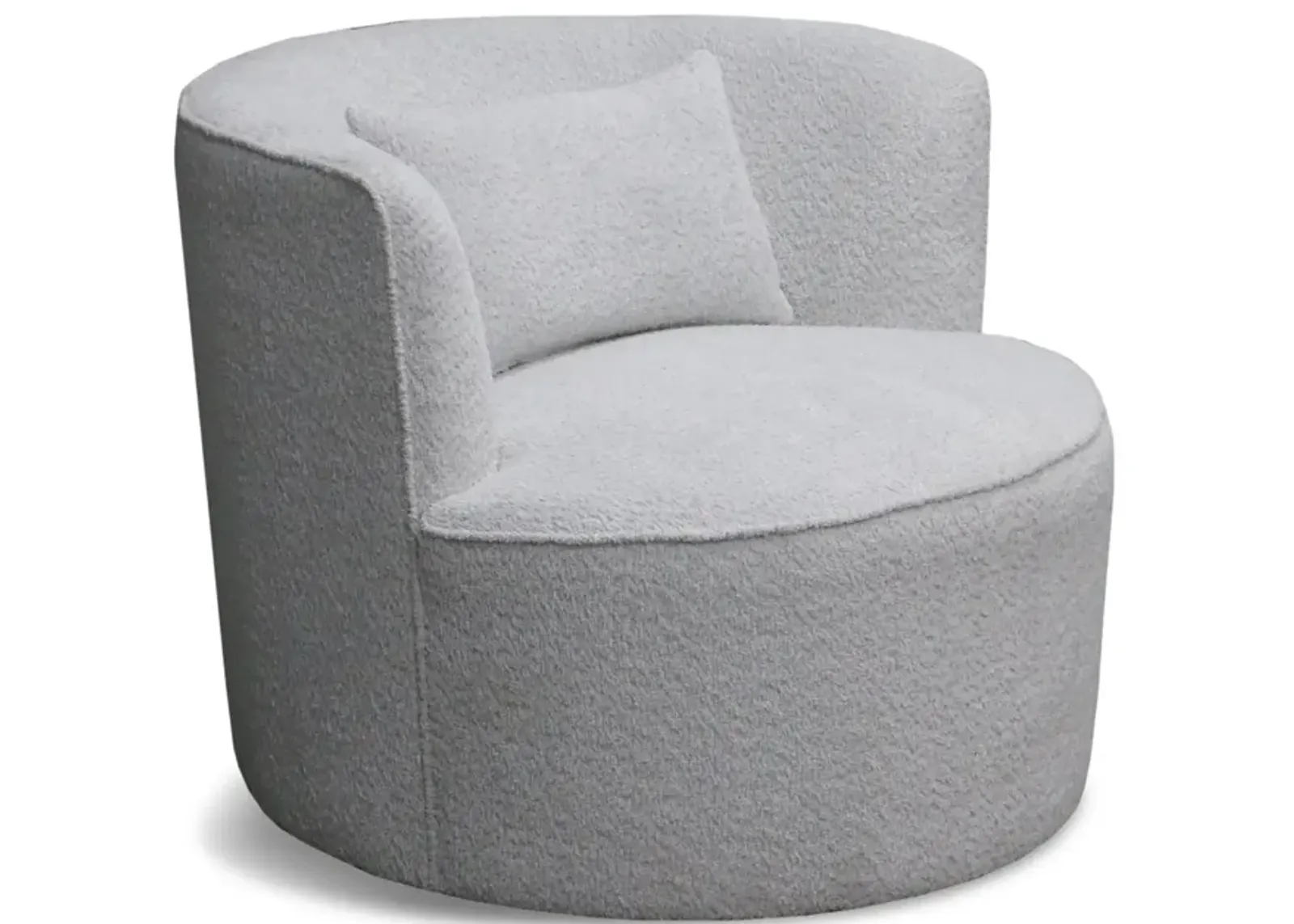 Janette Swivel Glider Chair - Grey