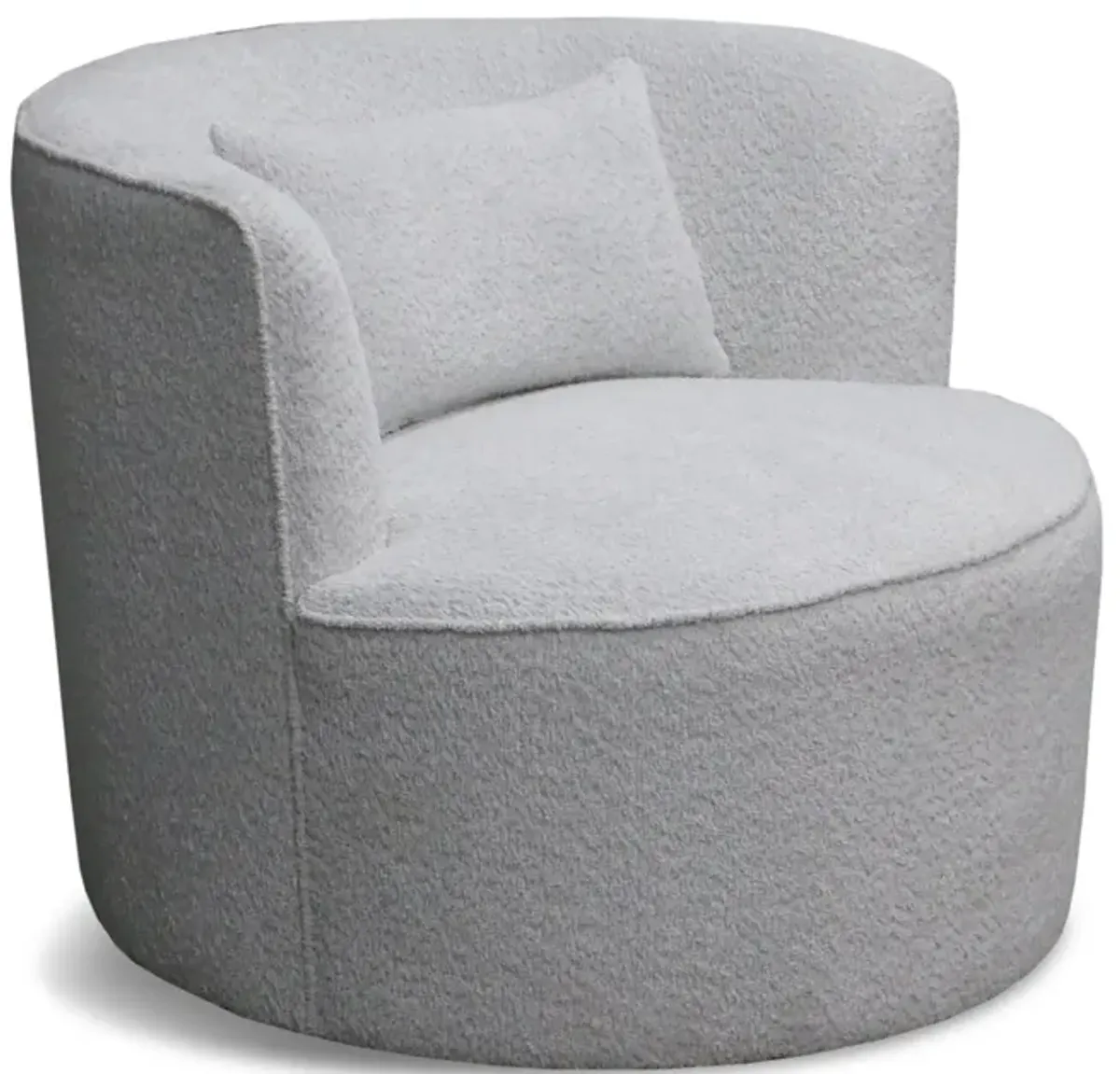 Janette Swivel Glider Chair - Grey