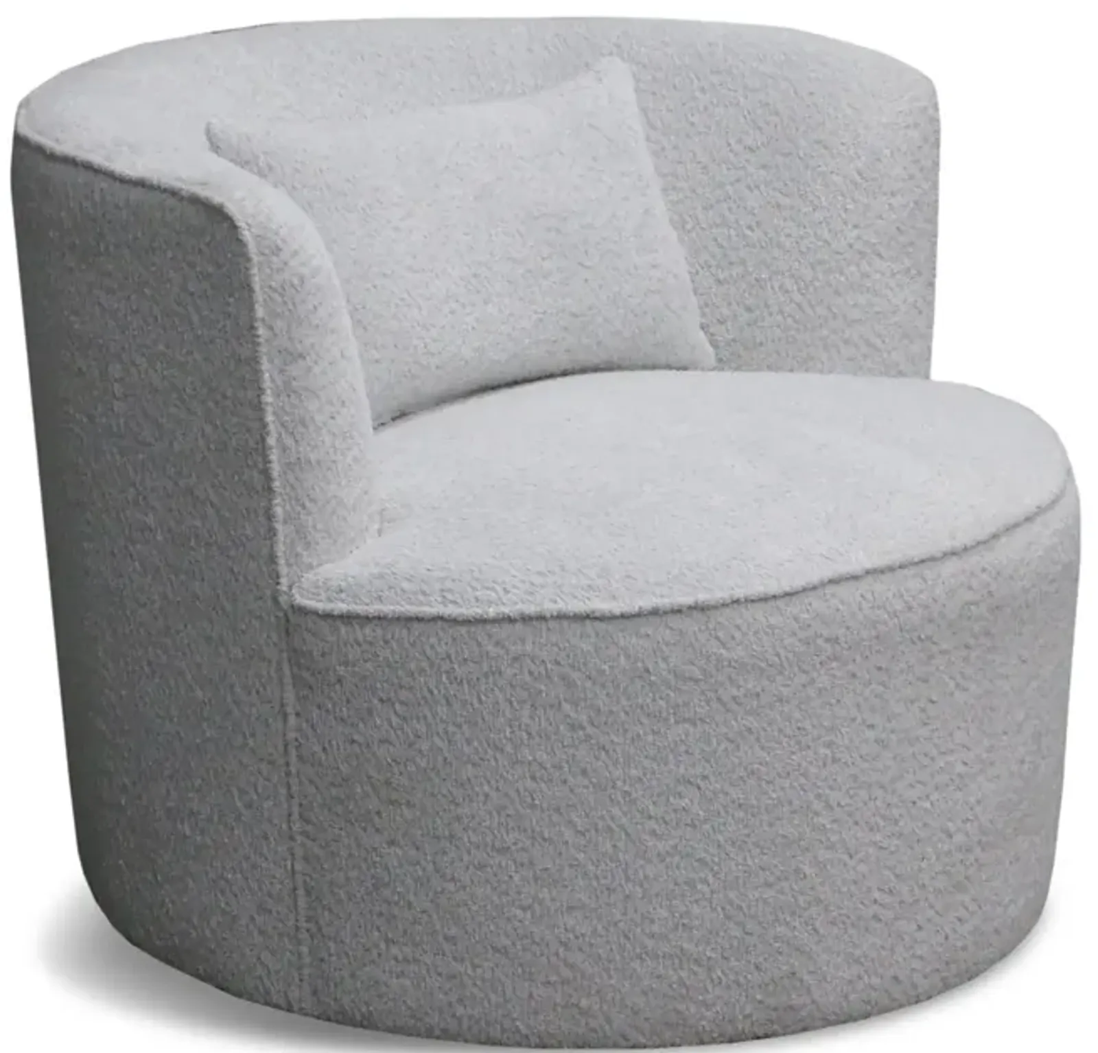 Janette Swivel Glider Chair - Grey