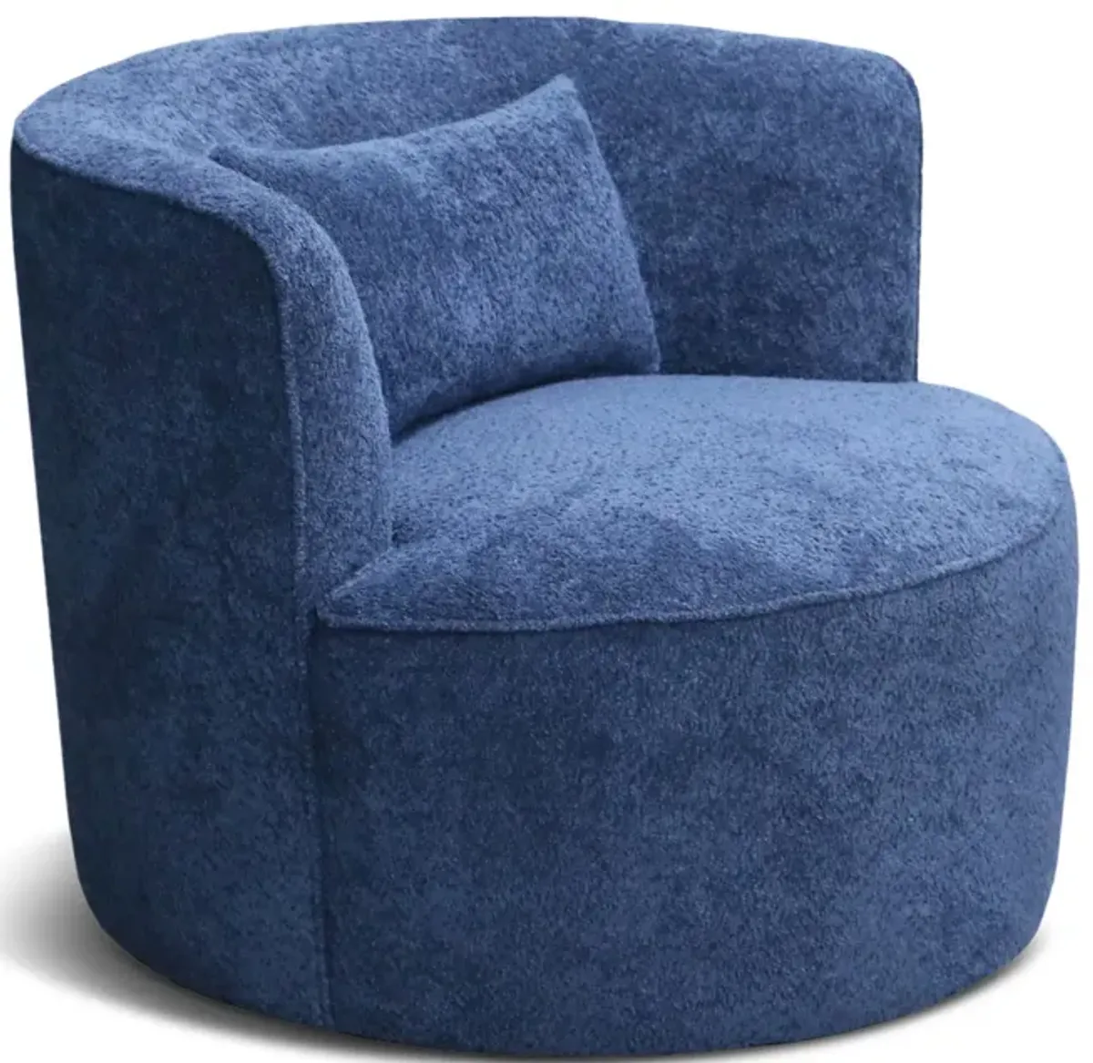 Janette Swivel Glider Chair - Navy