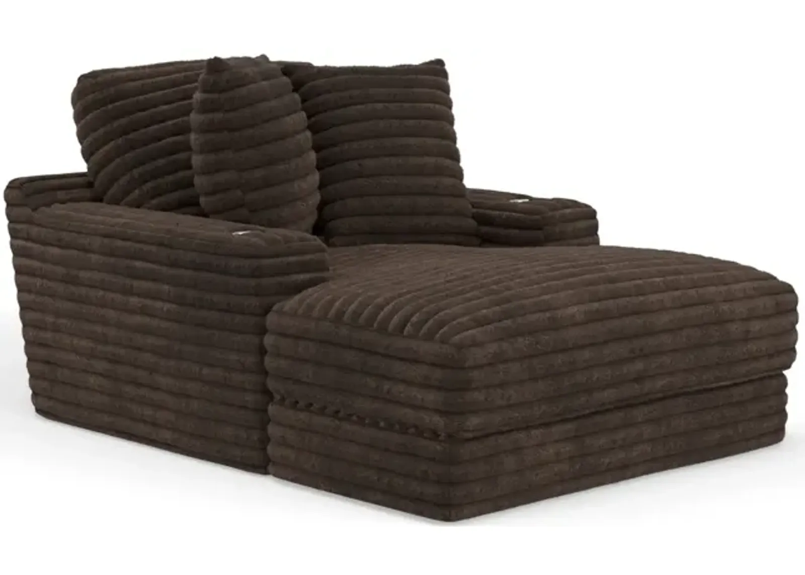 Portia Chaise - Chocolate