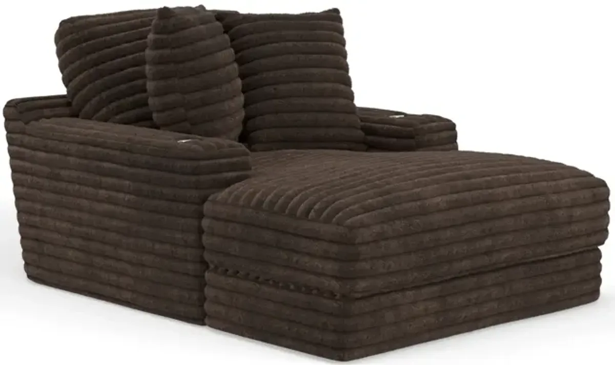 Portia Chaise - Chocolate