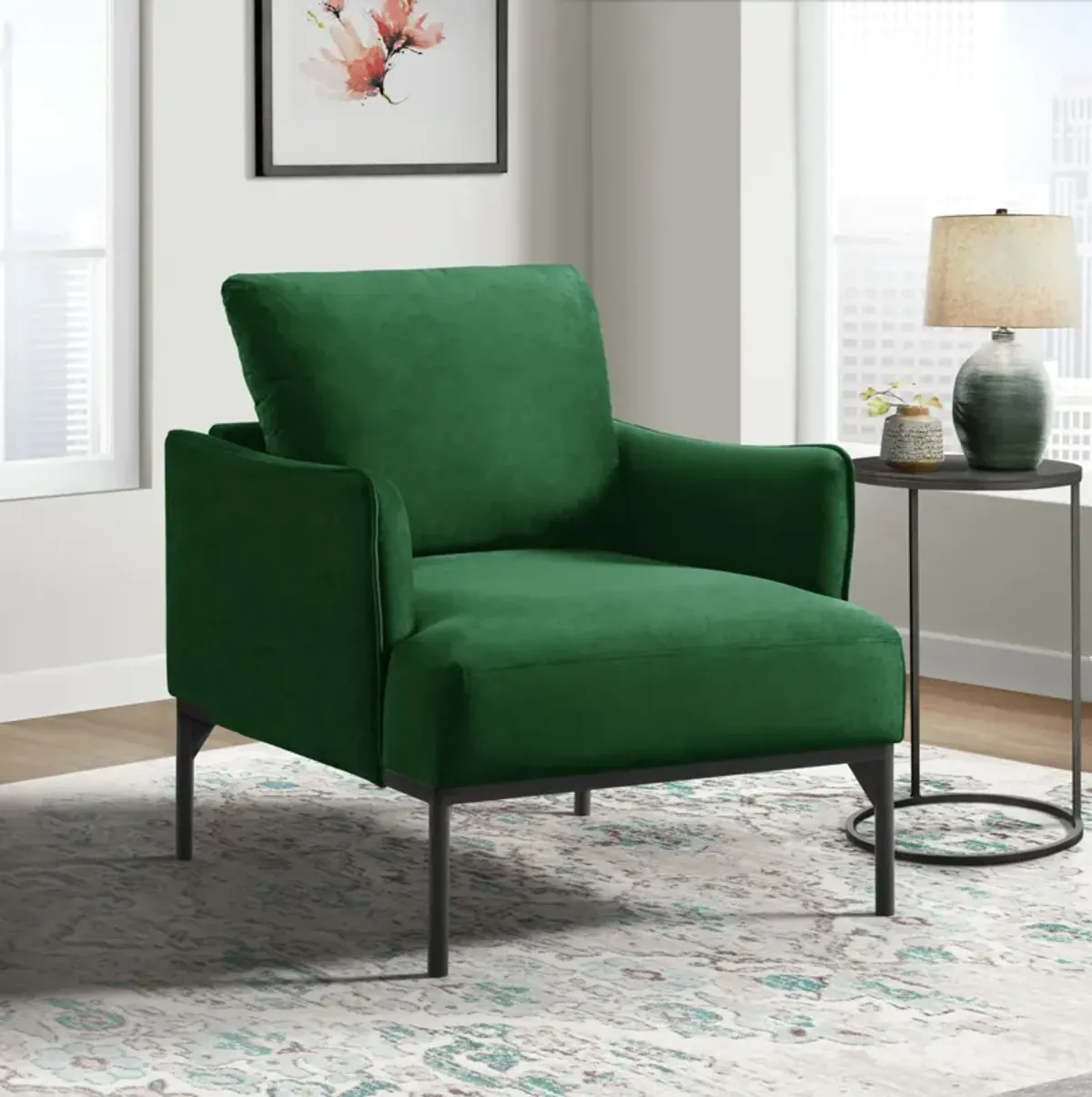 Tina Accent Chair - Emerald