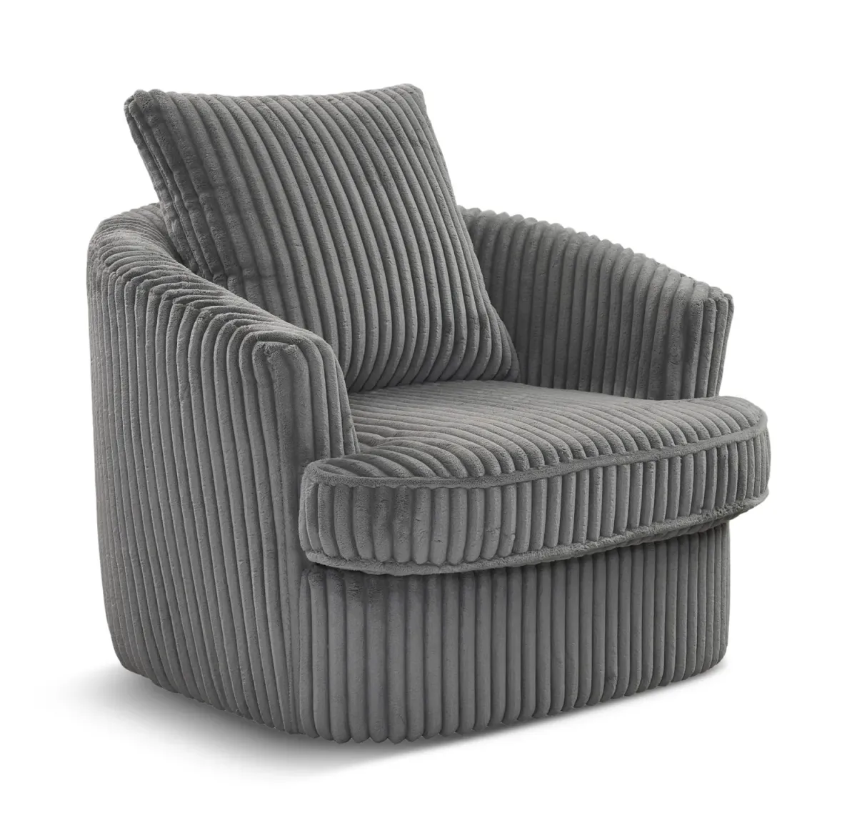 Amberly Swivel Chair - Charcoal