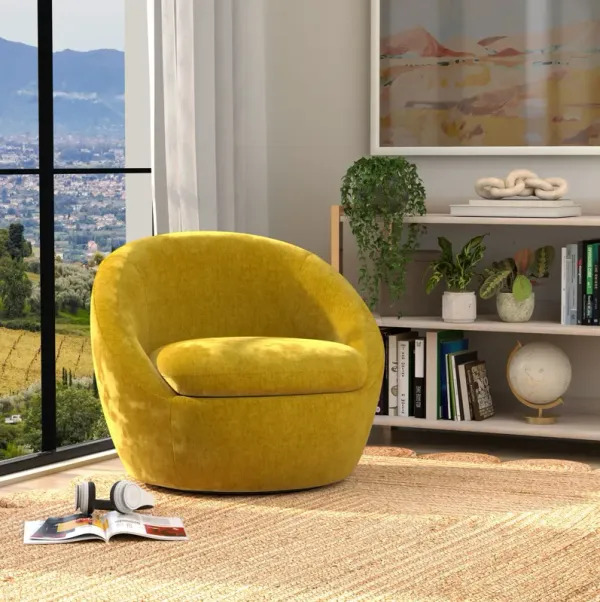 Hazel Swivel Chair - Yellow