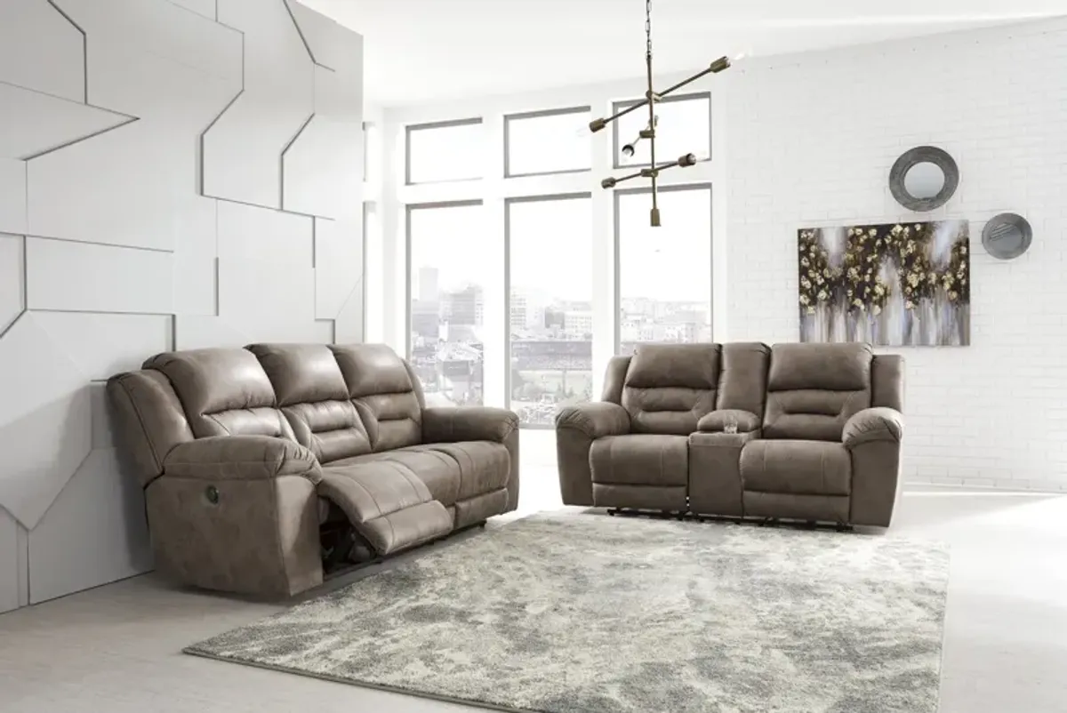 Ramsey Power Reclining Sofa - Fossil