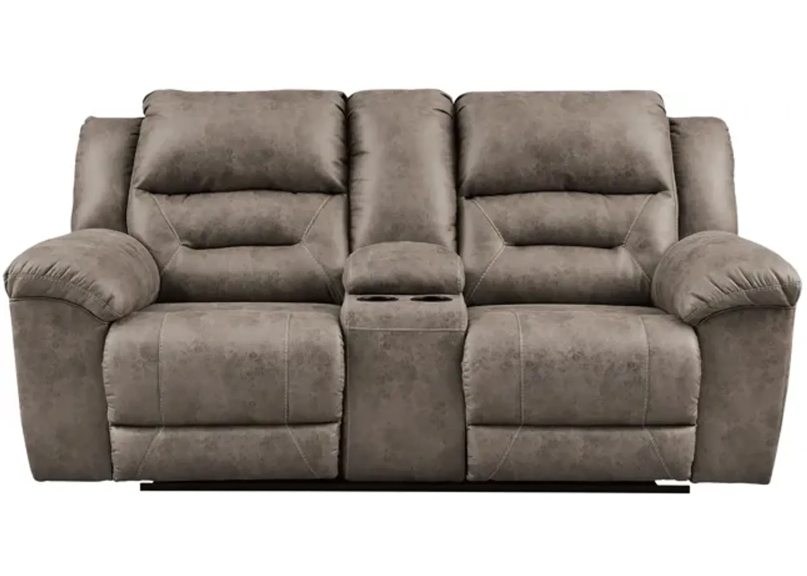 Ramsey Power Reclining Loveseat With Console - Fossil