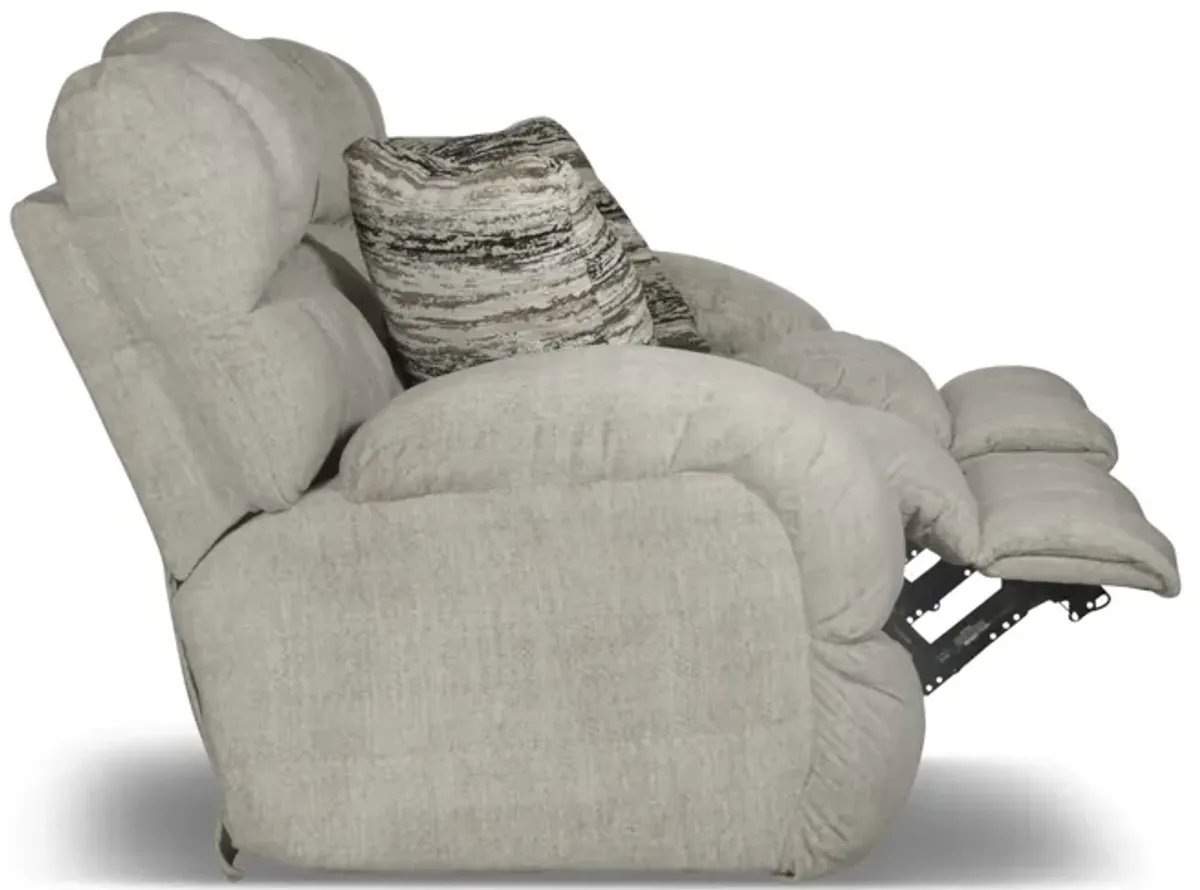 Daphne Reclining Loveseat with Console - Buff