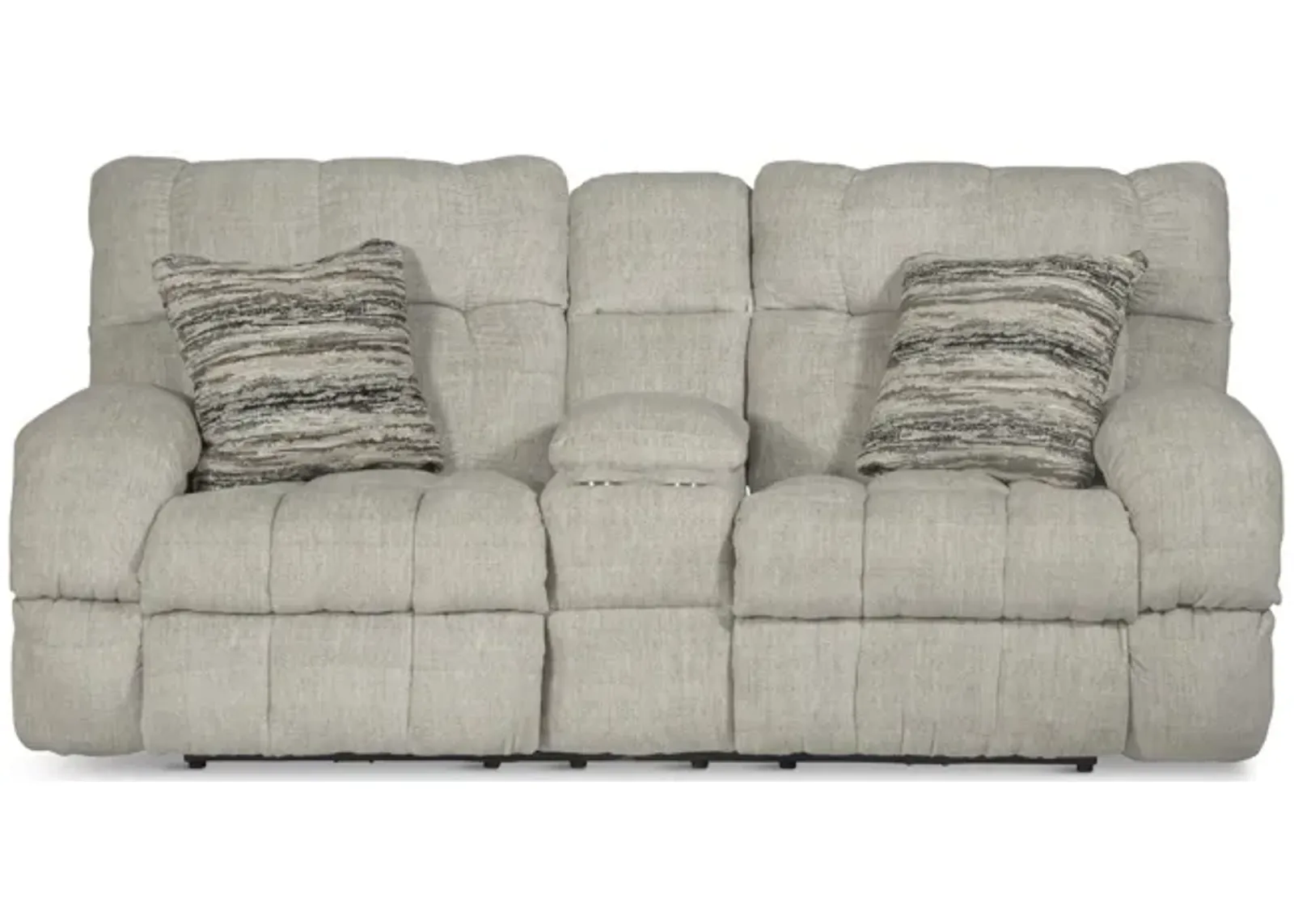 Daphne Reclining Loveseat with Console - Buff