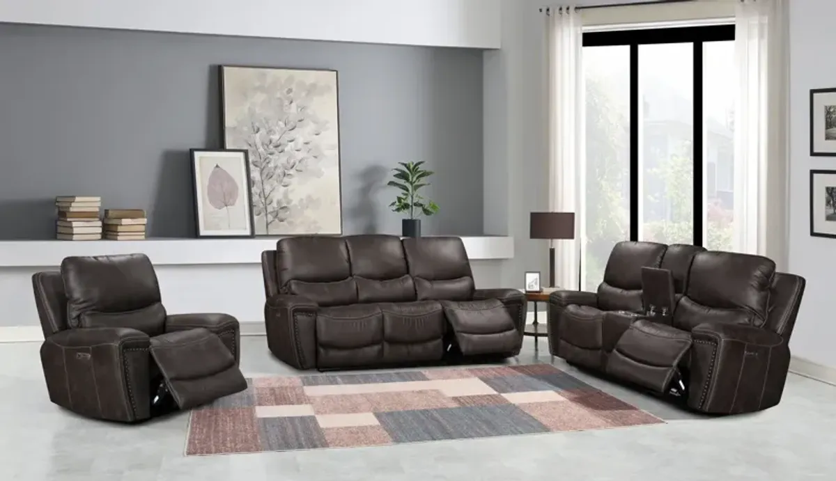 Dakota Power Reclining Sofa - Charcoal