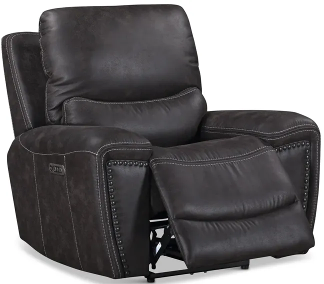 Dakota Power Recliner - Charcoal