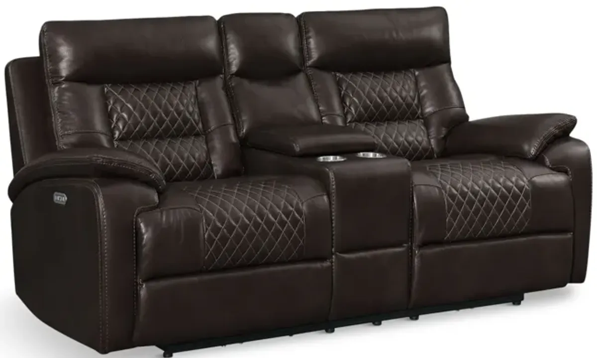 Clinton Power Reclining Loveseat With Console