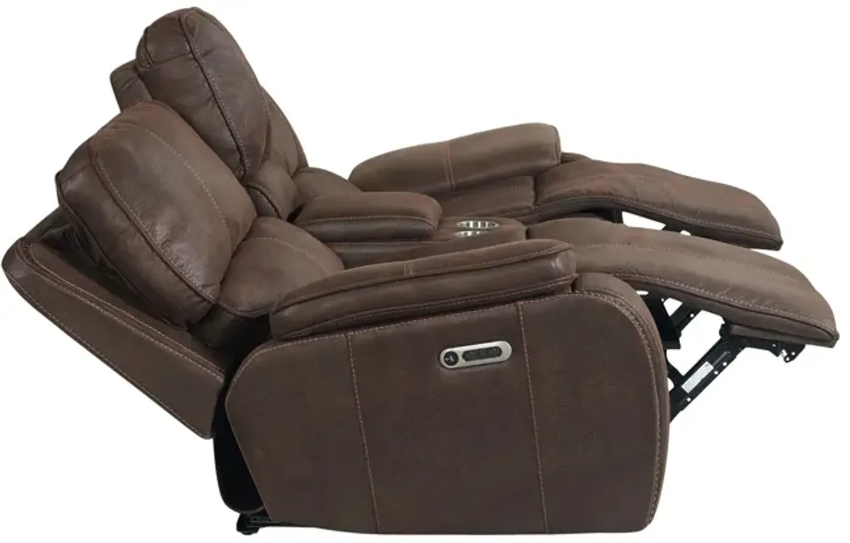 Garrison Power Reclining Loveseat With Console