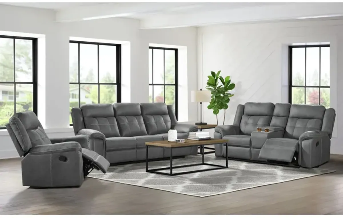 Doran Reclining Sofa - Grey