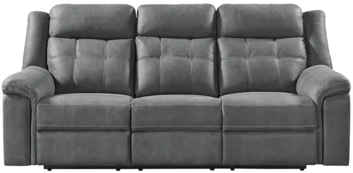 Doran Reclining Sofa - Grey