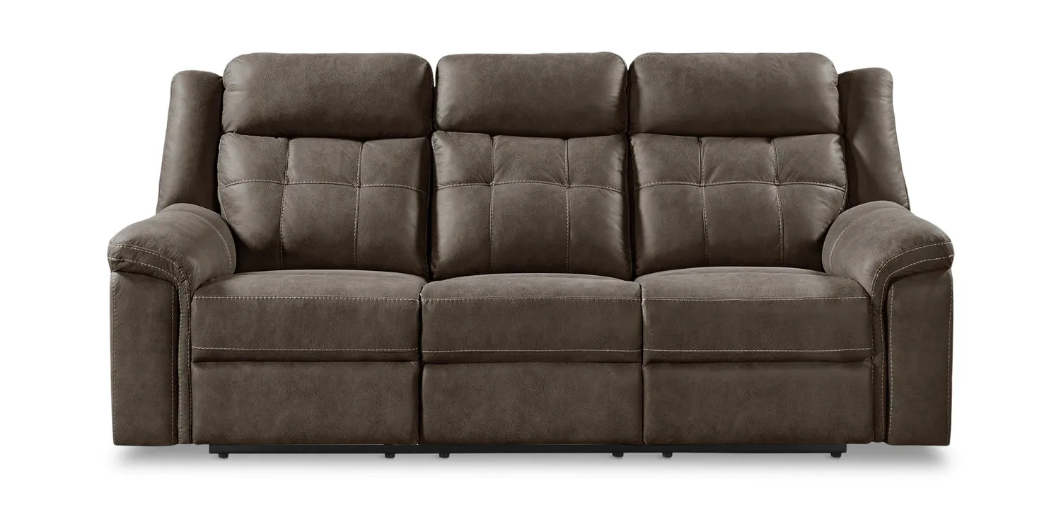 Doran Reclining Sofa - Brown