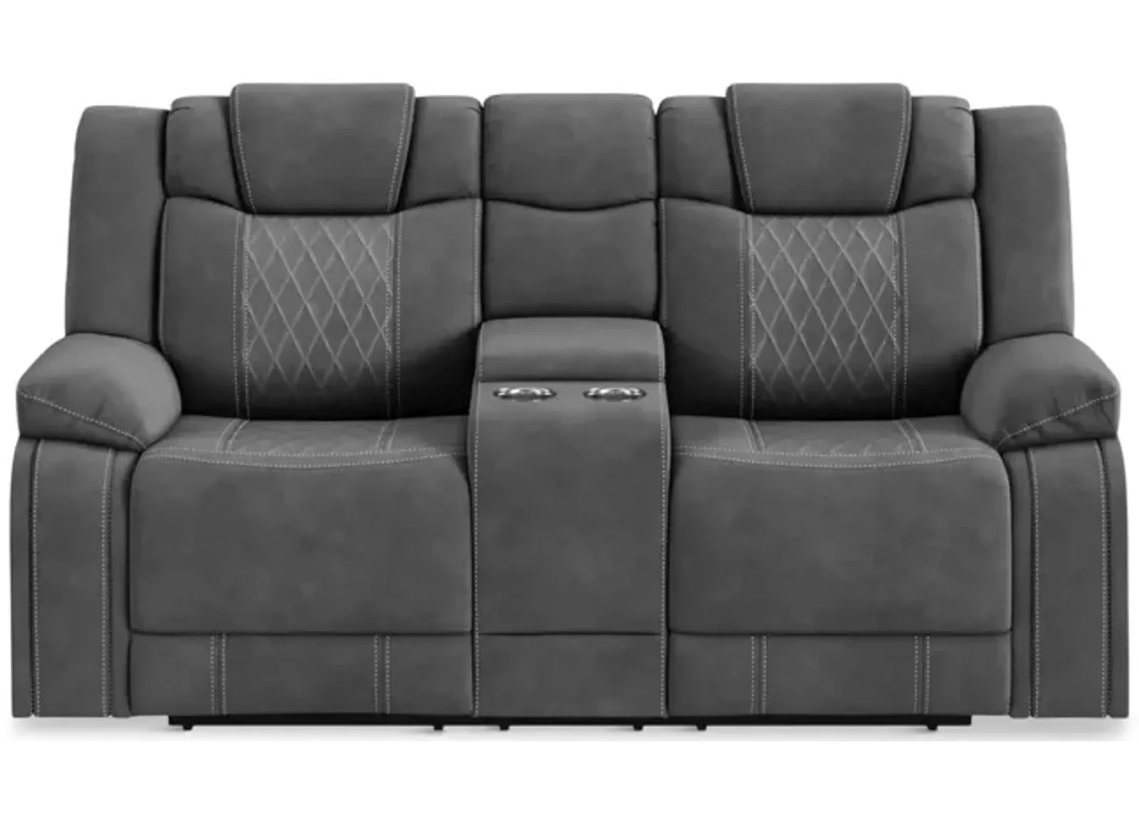 Gully Power Reclining Loveseat With Console