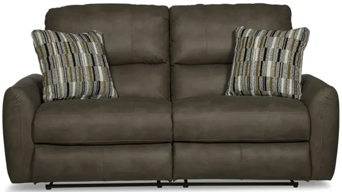 Bronx Reclining Loveseat - Pebble