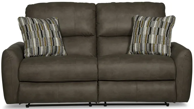 Bronx Reclining Loveseat - Pebble