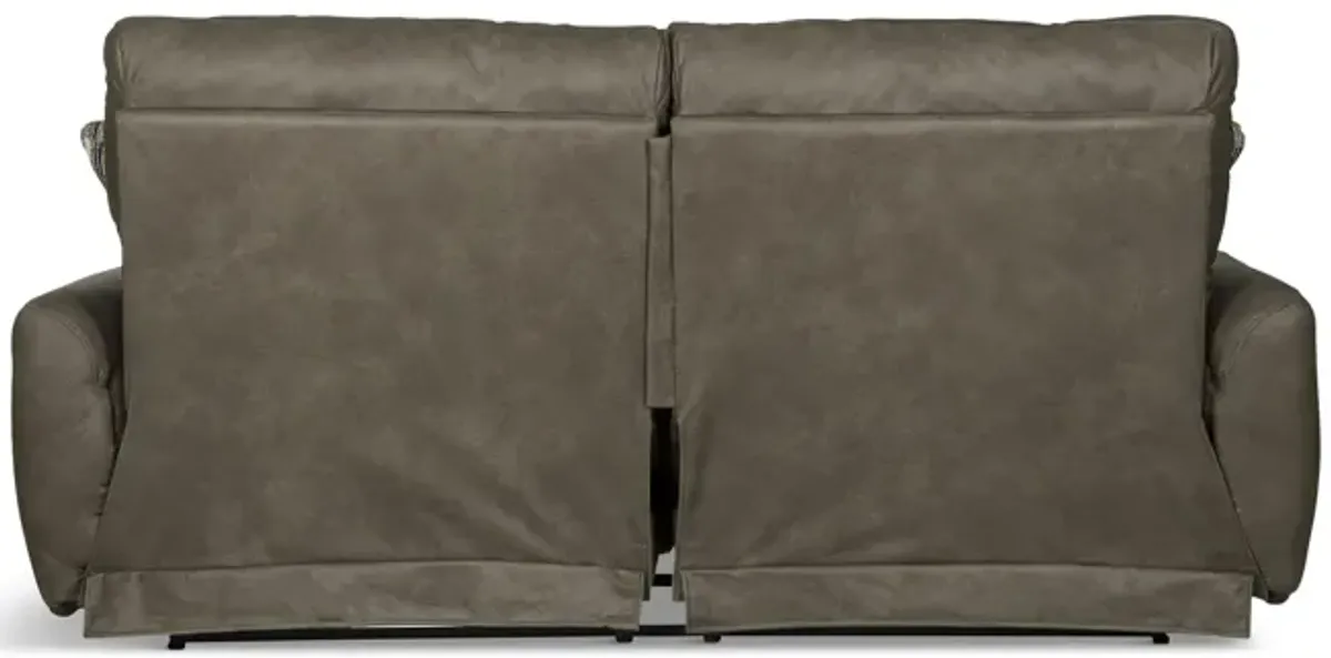 Bronx Power Reclining Sofa - Pebble