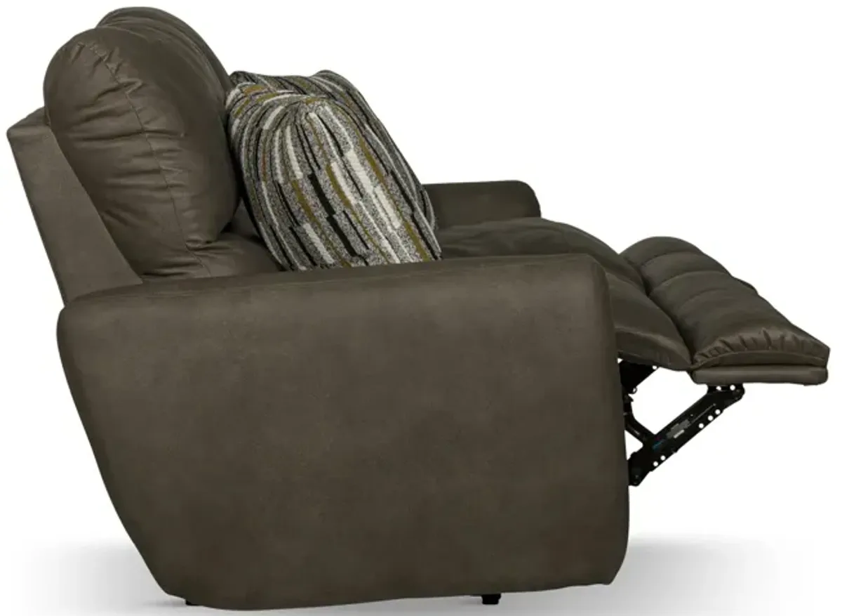 Bronx Power Reclining Sofa - Pebble