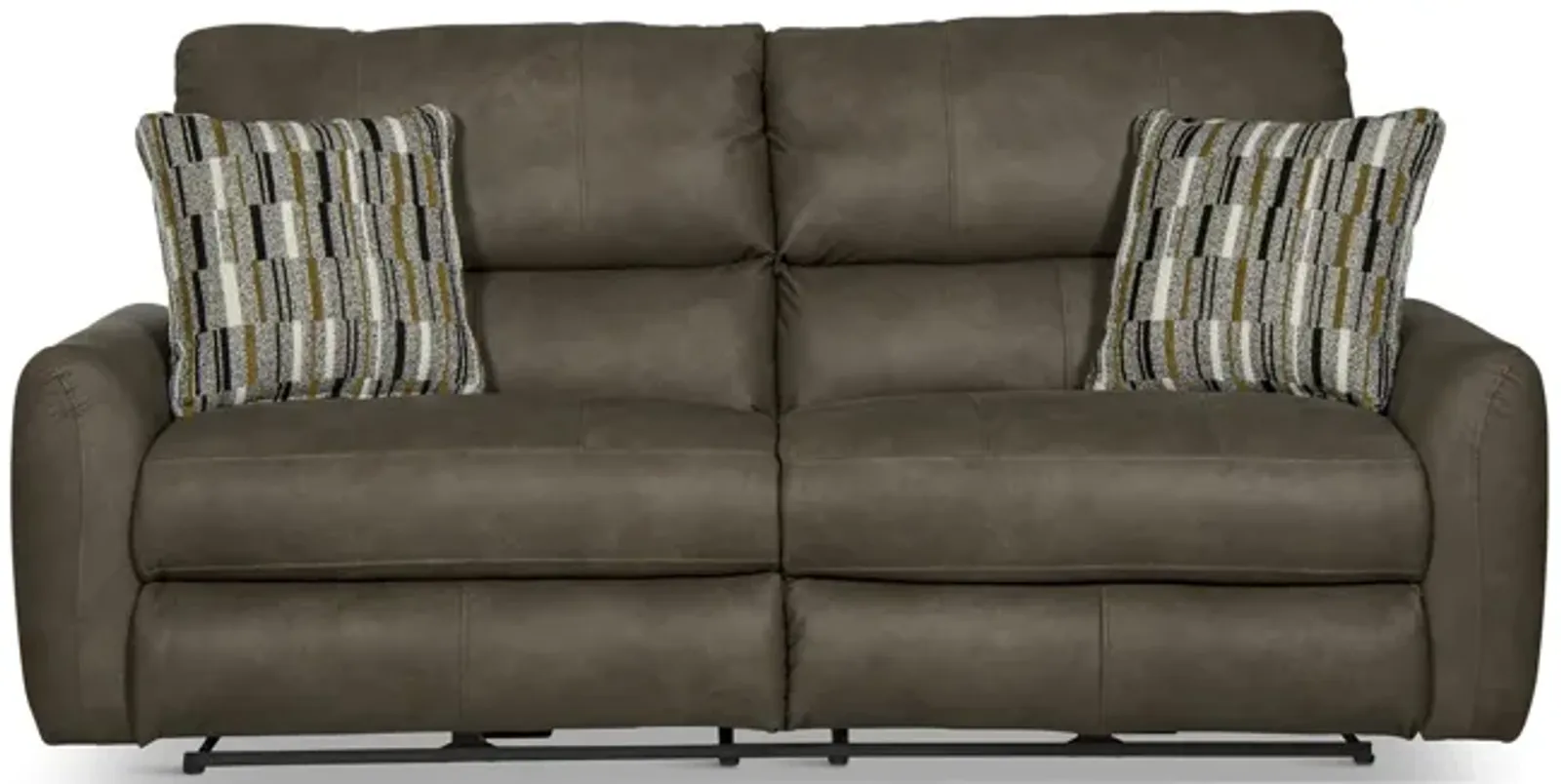 Bronx Power Reclining Sofa - Pebble