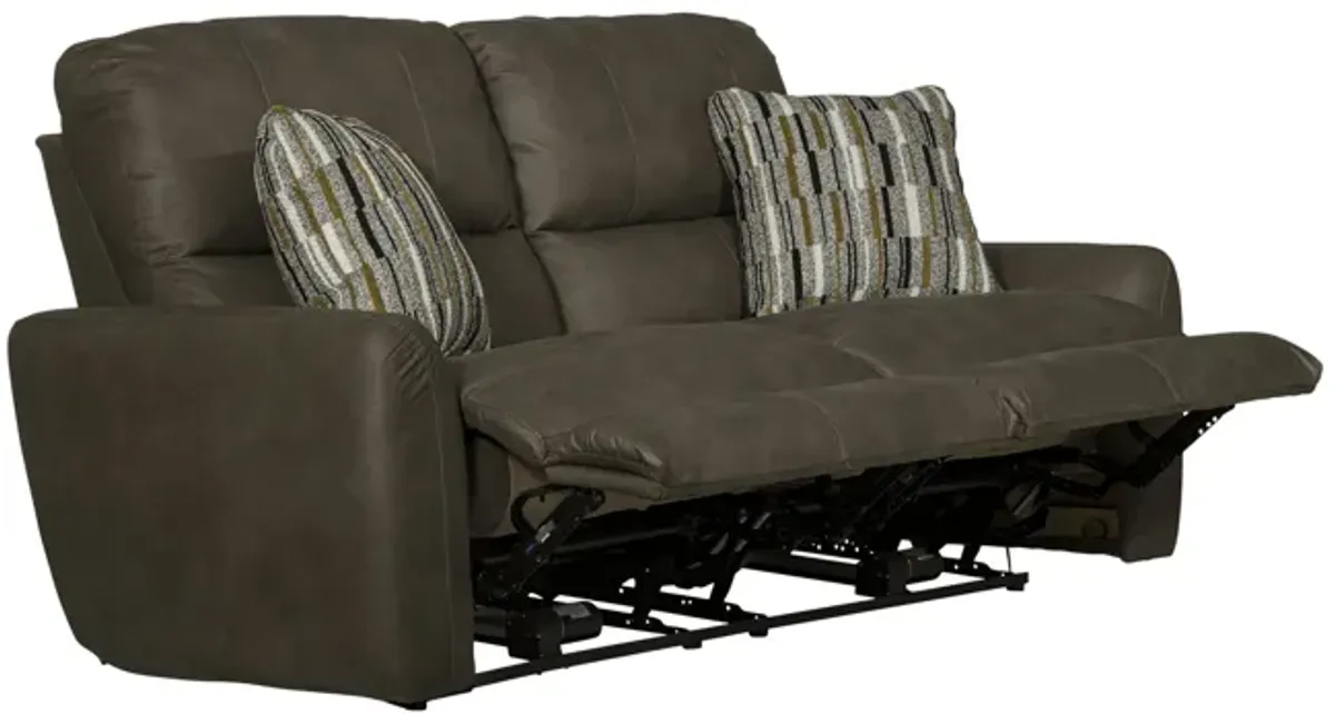 Bronx Power Reclining Loveseat - Pebble