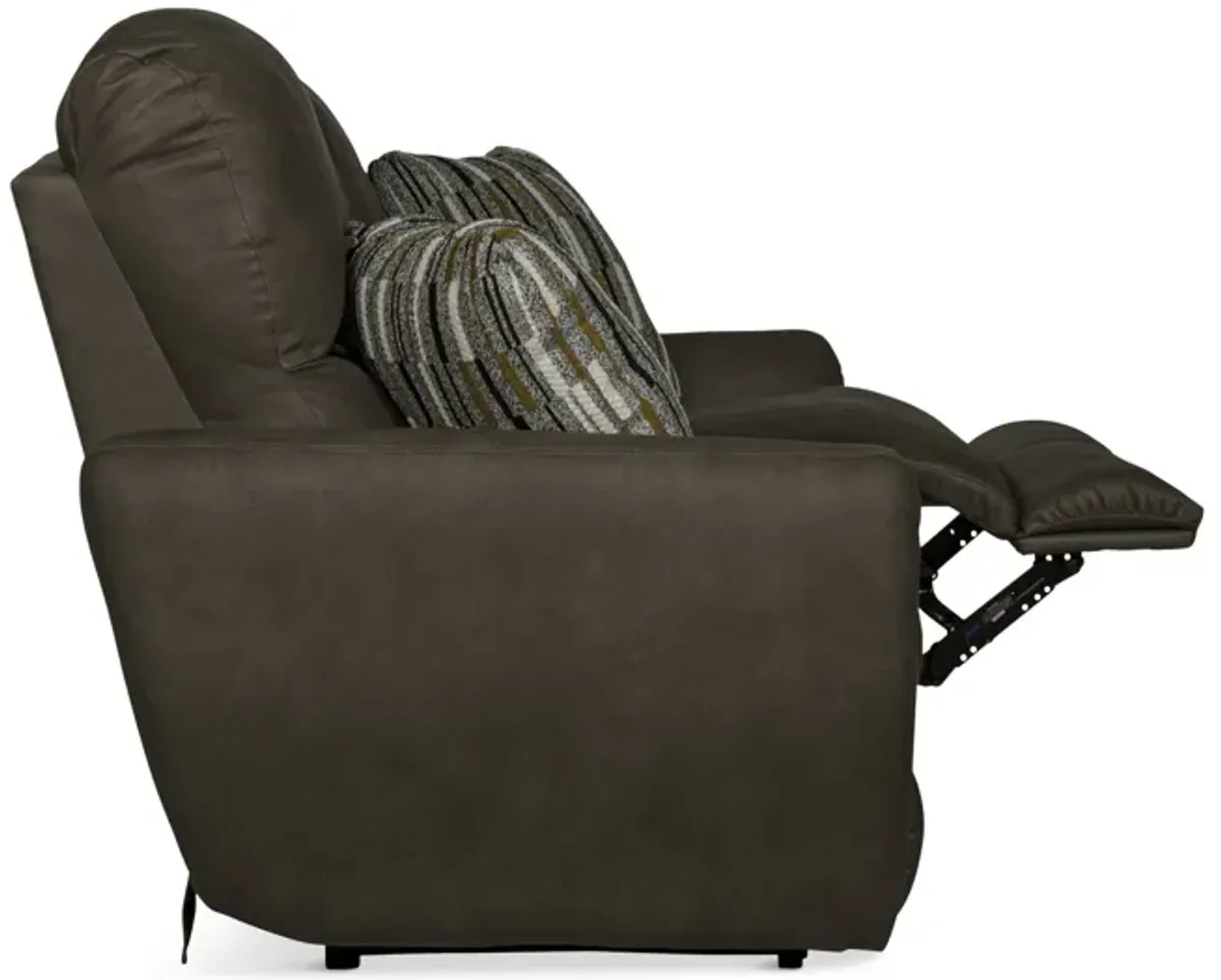 Bronx Power Reclining Loveseat - Pebble