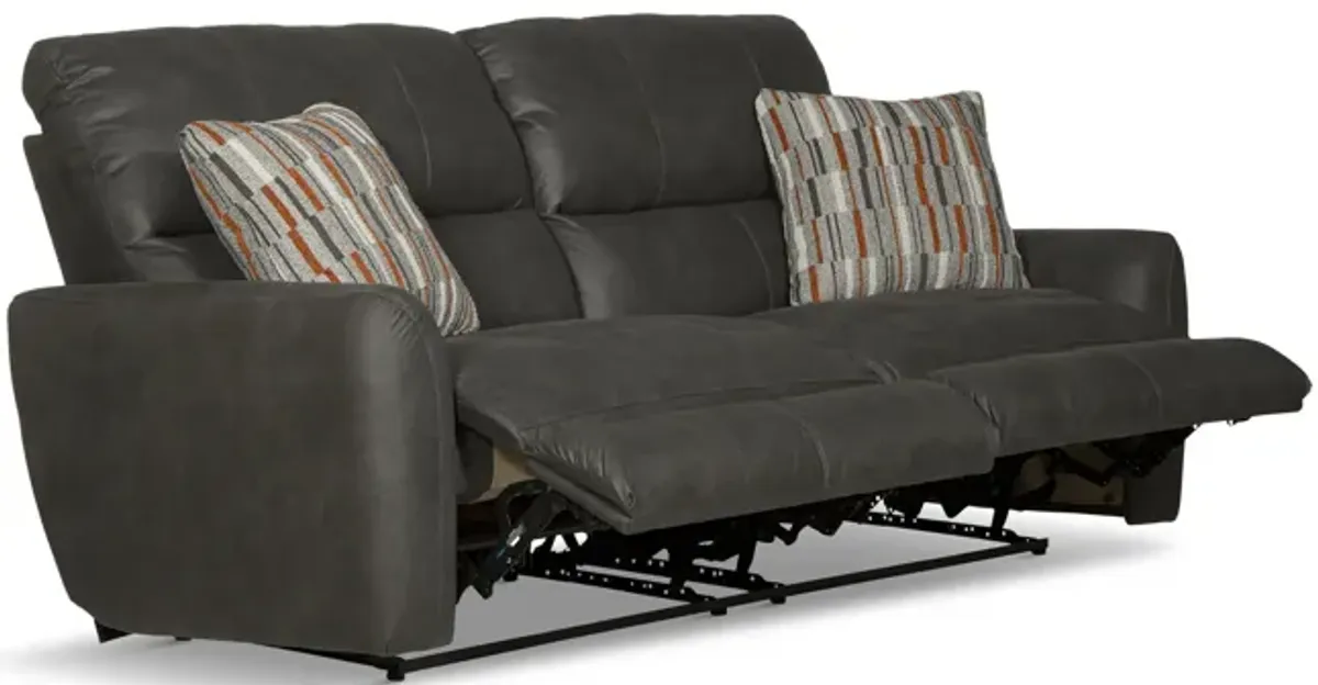 Bronx Reclining Sofa - Charcoal