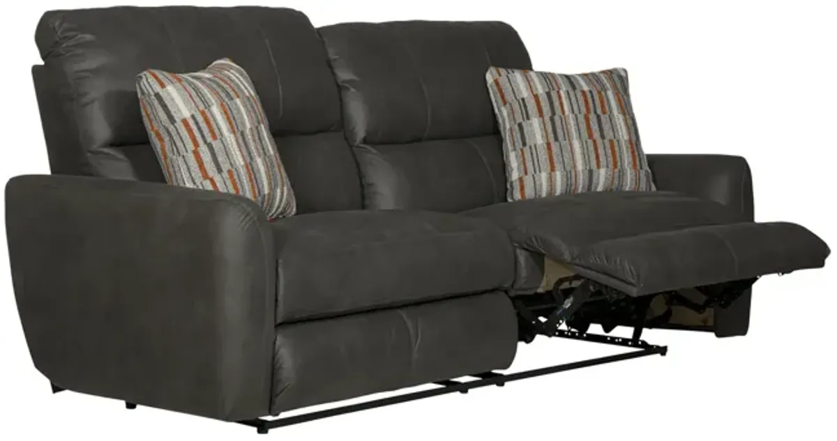 Bronx Reclining Sofa - Charcoal