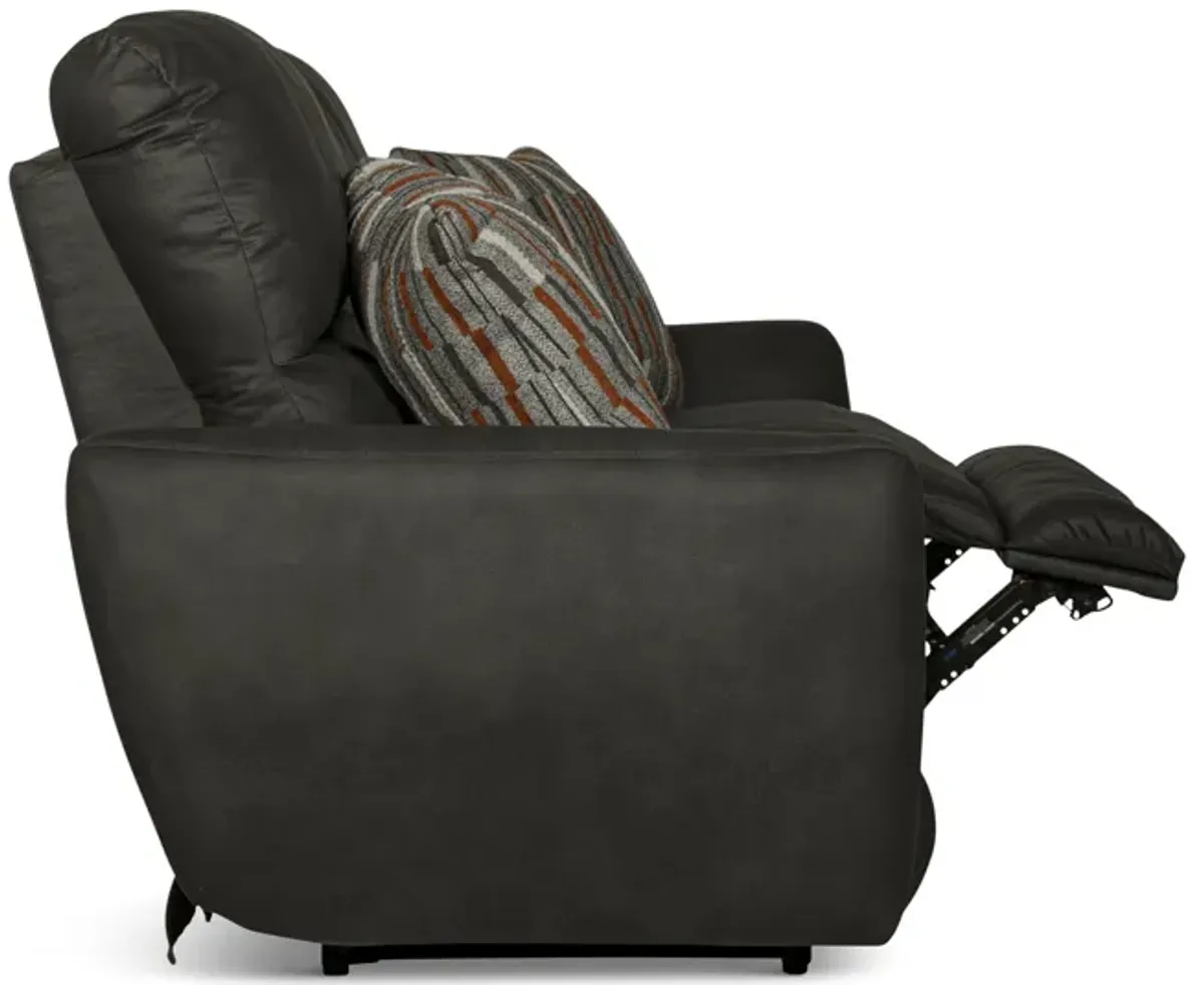 Bronx Reclining Sofa - Charcoal