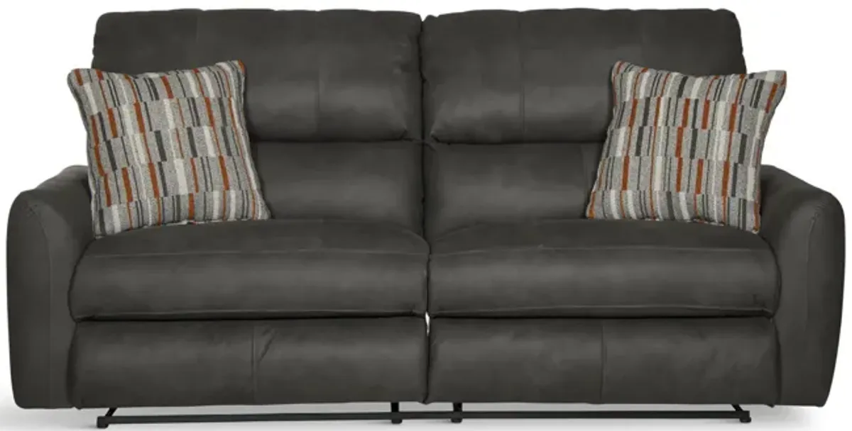 Bronx Reclining Sofa - Charcoal