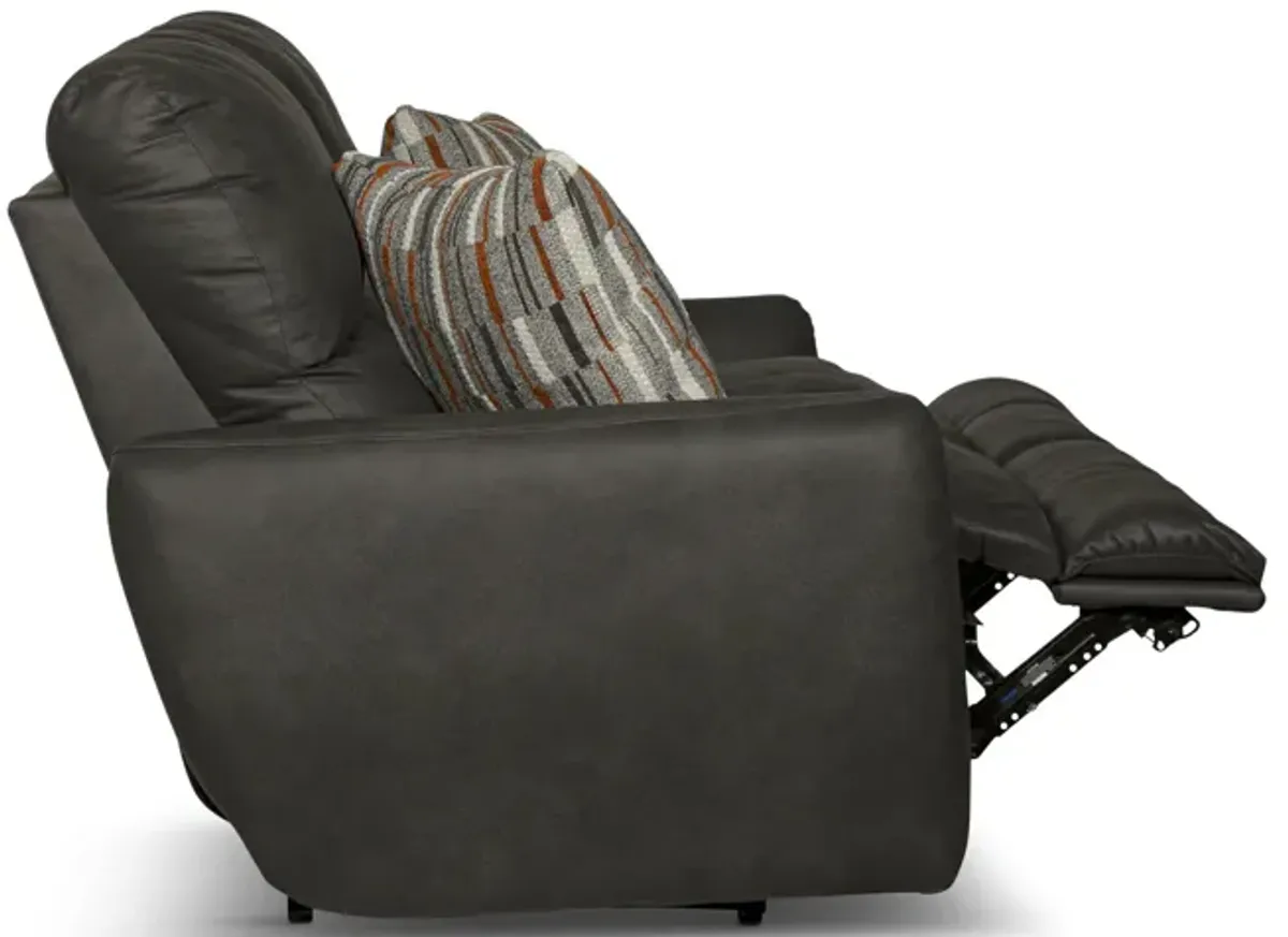 Bronx Reclining Loveseat - Charcoal