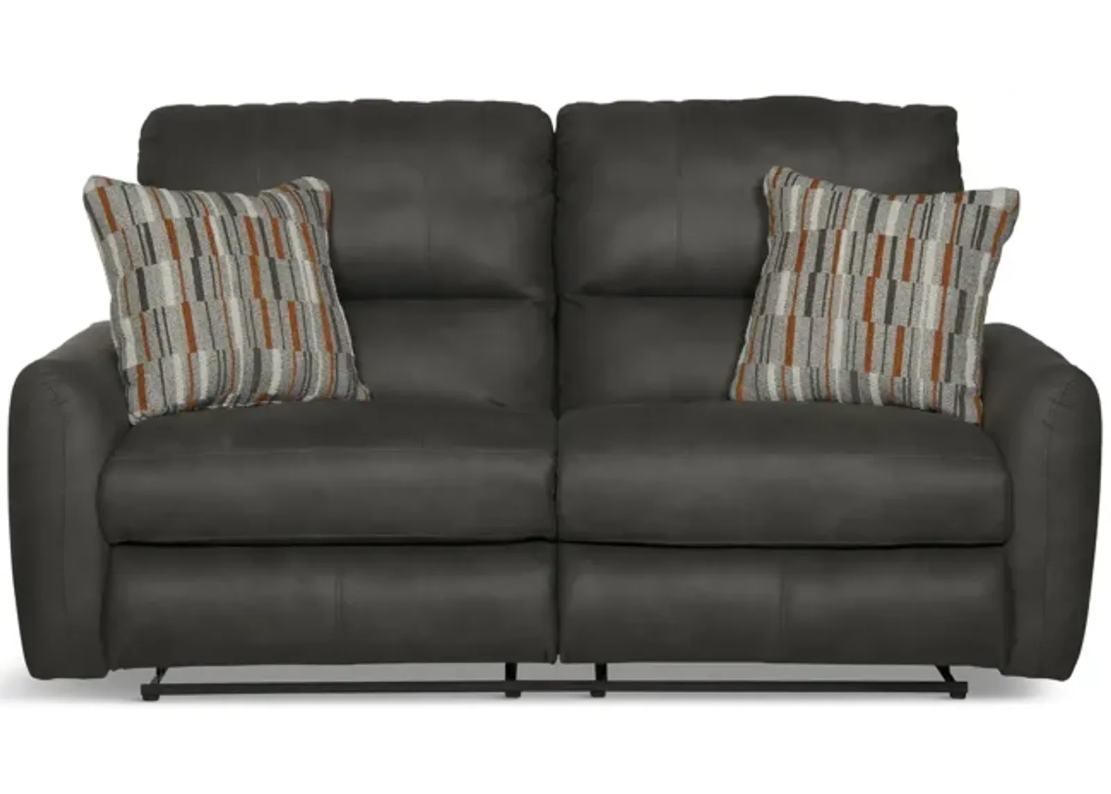 Bronx Reclining Loveseat - Charcoal