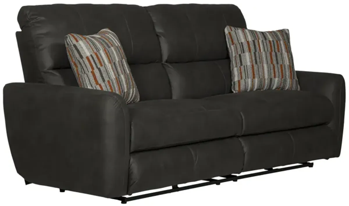 Bronx Power Reclining Sofa - Charcoal