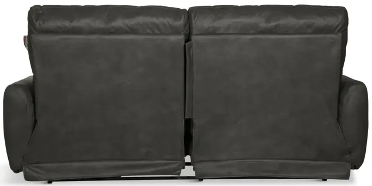 Bronx Power Reclining Sofa - Charcoal