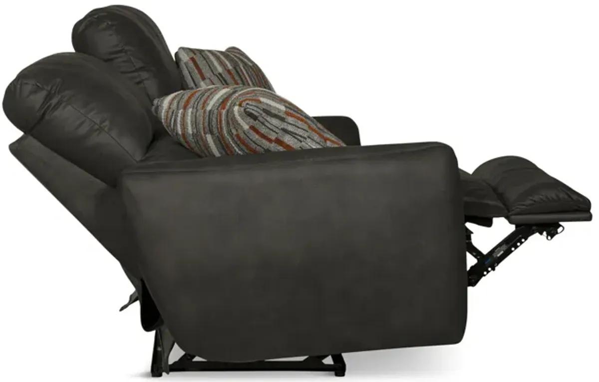 Bronx Power Reclining Sofa - Charcoal