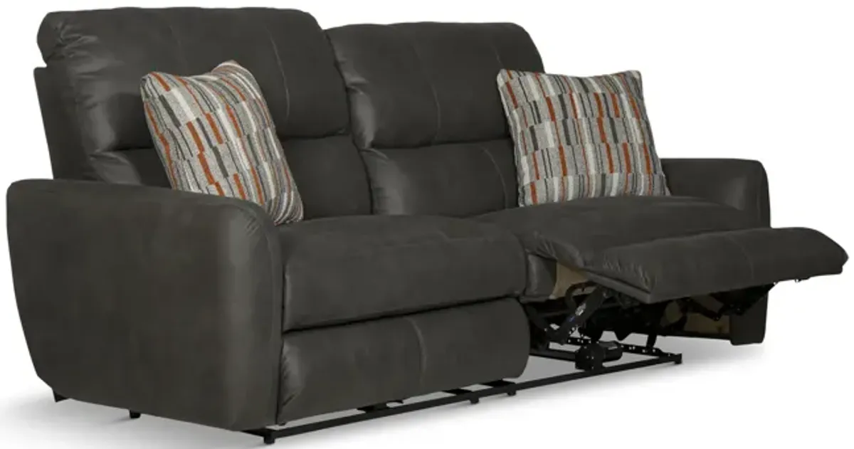 Bronx Power Reclining Sofa - Charcoal