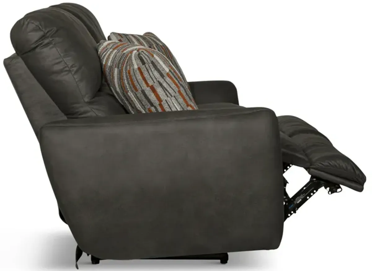 Bronx Power Reclining Sofa - Charcoal