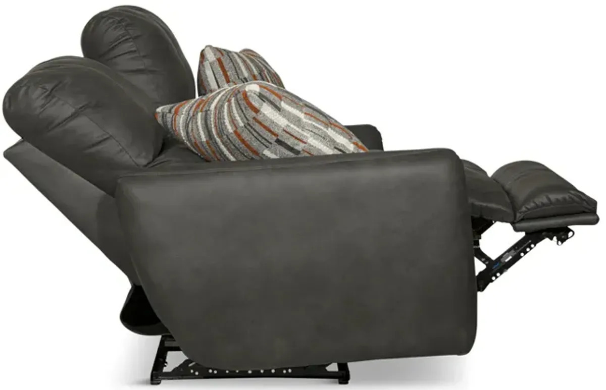 Bronx Power Reclining Loveseat - Charcoal