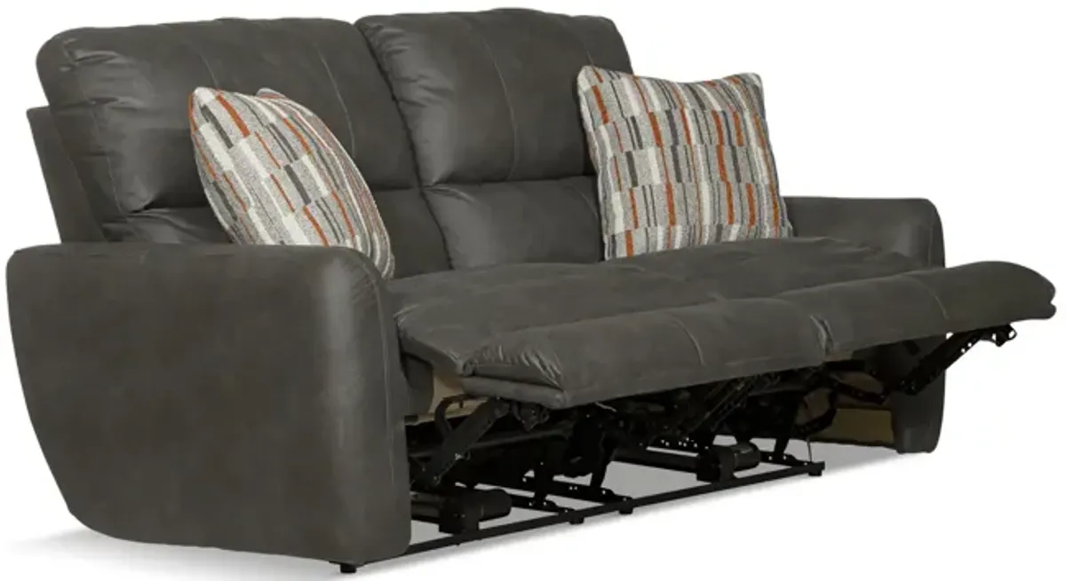 Bronx Power Reclining Loveseat - Charcoal